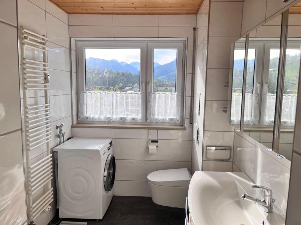 Grosszuegige Wohnung, Bergblick, Vintage Sonthofen Esterno foto